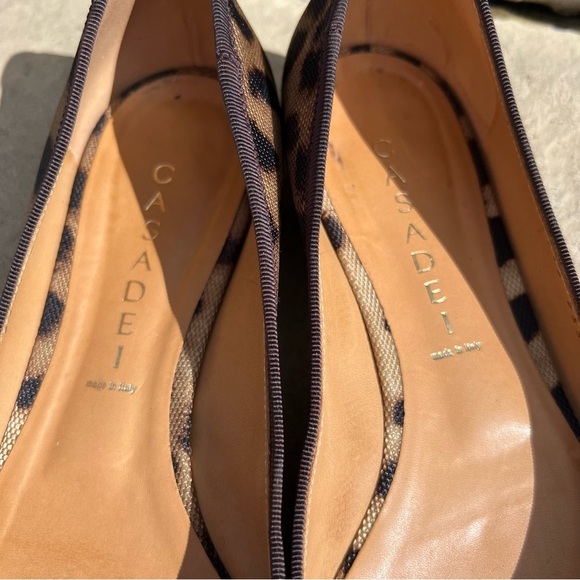 Casadei animal print ballets flats made in Italy Sz 8 - Picture 4 of 10